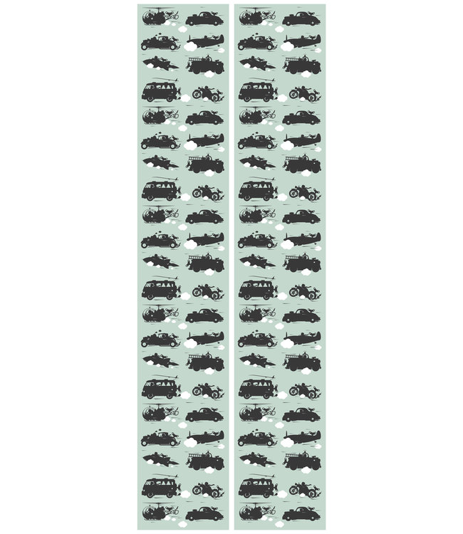 Tapete Vehicles, Grun, 97.4 x 280 cm