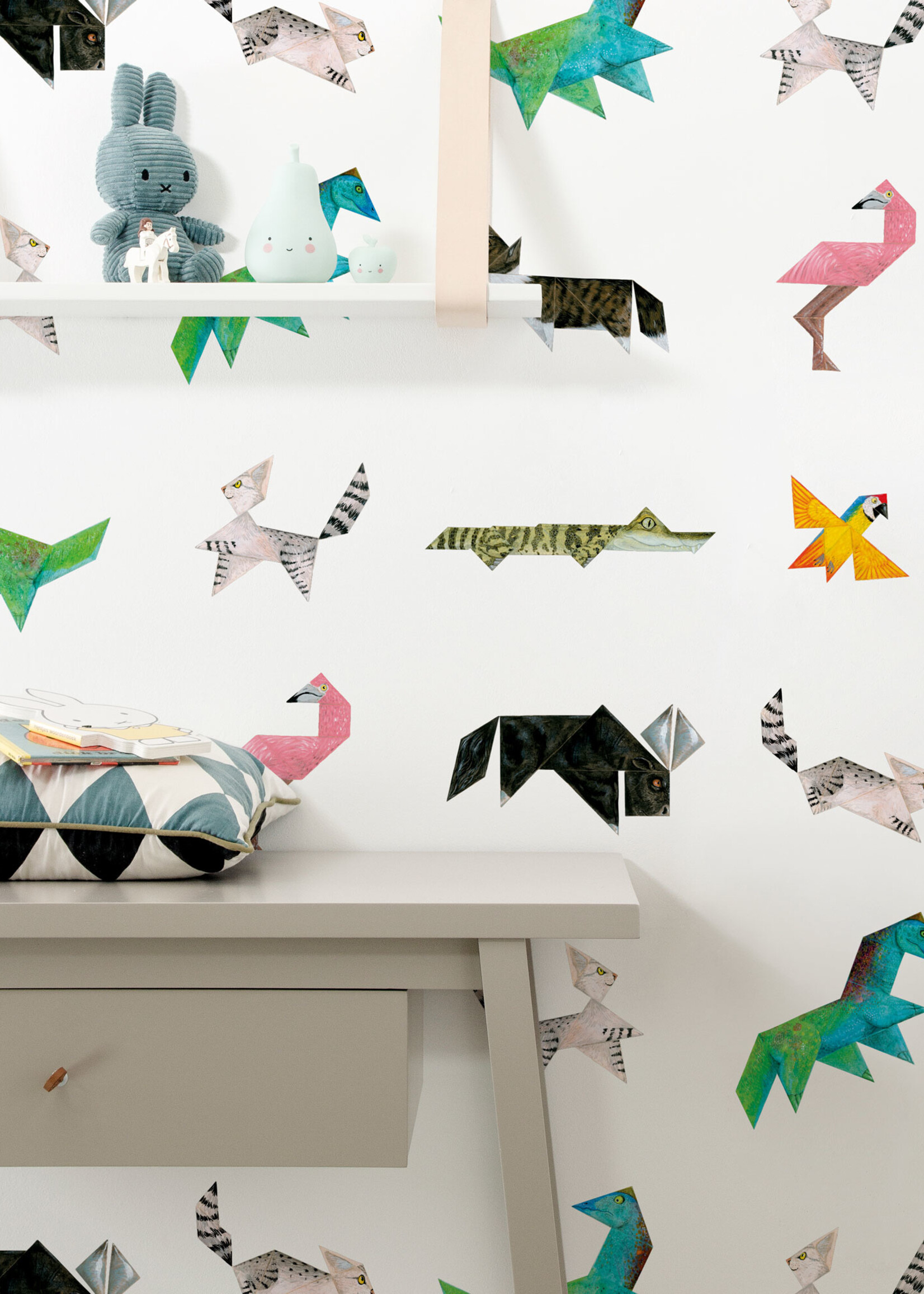 Tapete Tangram Animals, 97.4 x 280 cm