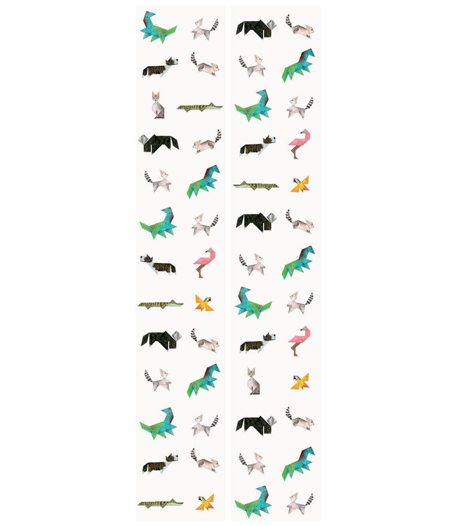 Behang Tangram Animals, 97.4 x 280 cm