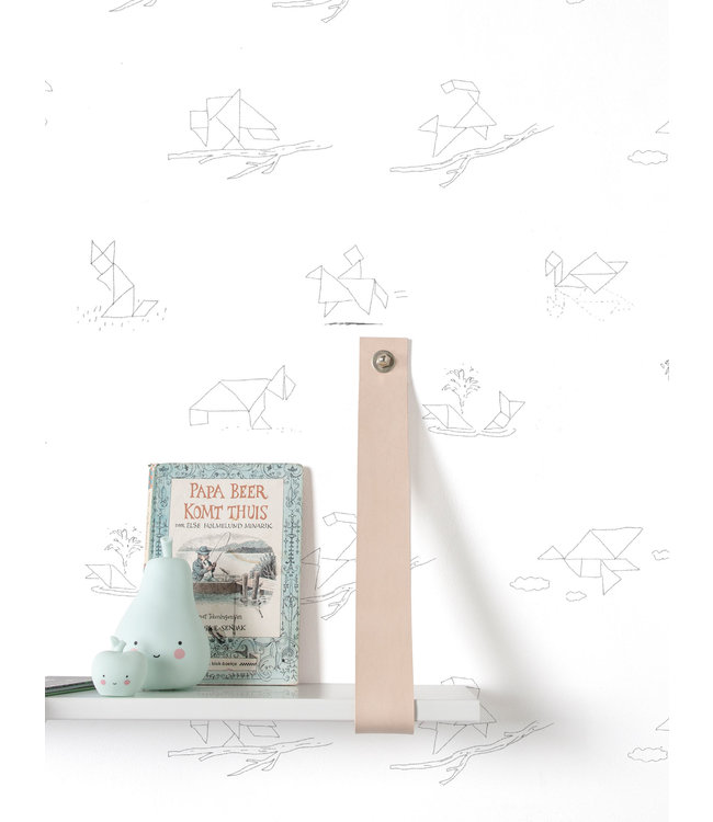 Tapete Tangram Animal Sketches, 97.4 x 280 cm