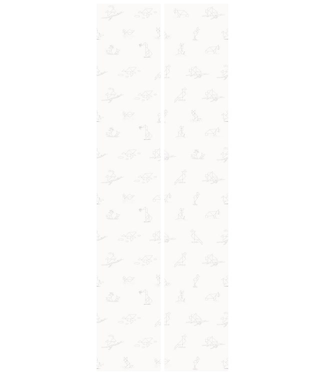 Wallpaper Tangram Animal Sketches, 97.4 x 280 cm