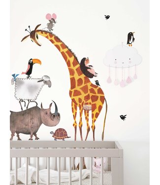 Fiep Westendorp muurstickers Animals XL, 85 x 119 cm