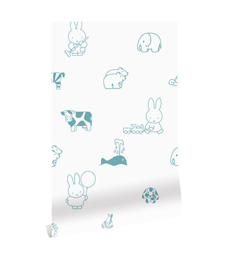 Herhaalbaar Tapete Miffy Animals, 97.4 x 280 cm