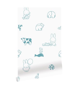 Herhaalbaar Wallpaper Miffy Animals, 97.4 x 280 cm