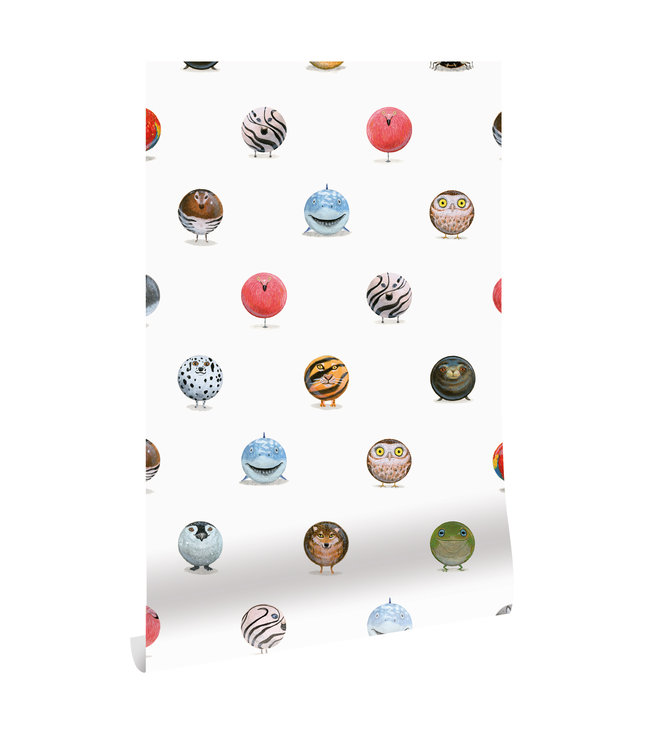 Herhaalbaar Wallpaper Animal Marbles, 97.4 x 280 cm