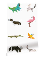 Behang Tangram Animals, 97.4 x 280 cm