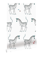 Behang Fiep Westendorp Zebra, Wit, 97.4 x 280 cm