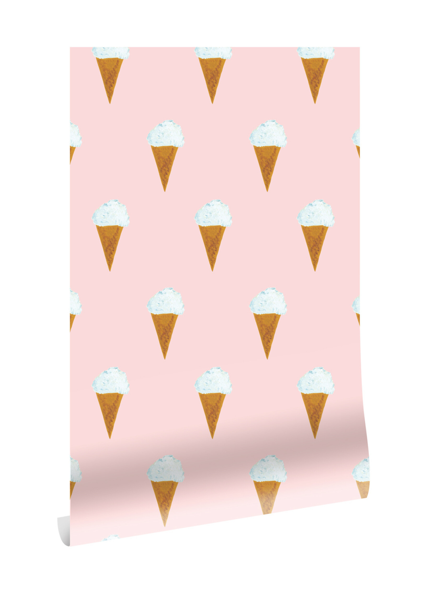 Wallpaper Fiep Westendorp Ice cream, Pink, 97.4 x 280 cm