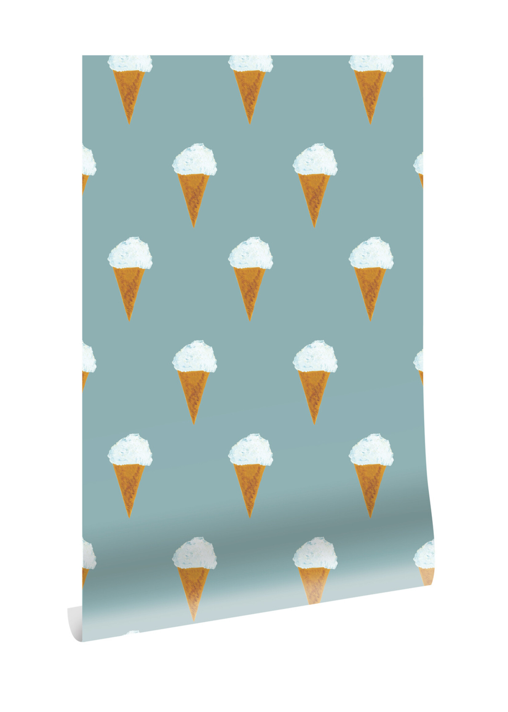 Behang Fiep Westendorp IJsjes, Petrol, 97.4 x 280 cm