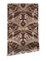 Goud behang Art Déco Animaux, Beetle, Taupe