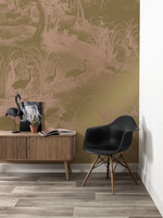 Goud behang Engraved Landscapes