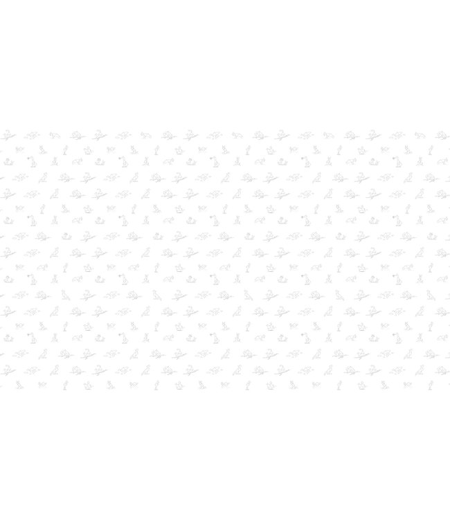 Wallpaper Tangram Animal Sketches, 97.4 x 280 cm