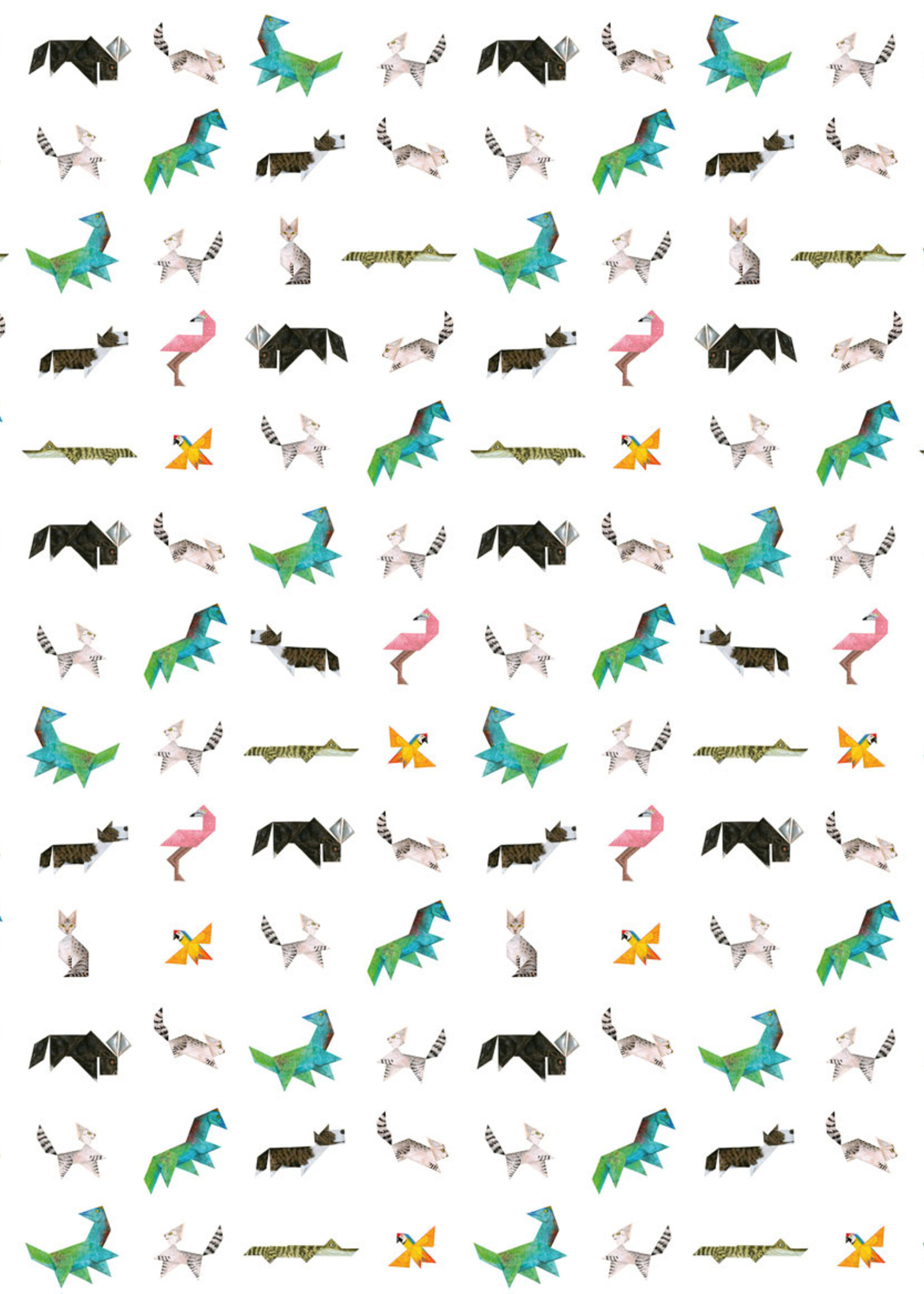 Tapete Tangram Animals, 97.4 x 280 cm