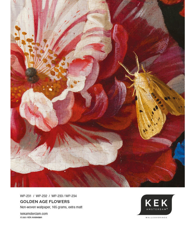 Bloemen behang Golden Age Flowers