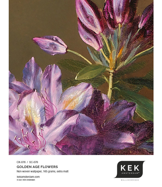 Behangcirkel Golden Age Flowers