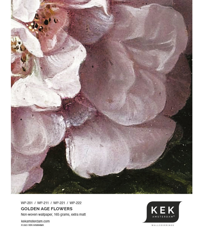 Bloemen behang Golden Age Flowers