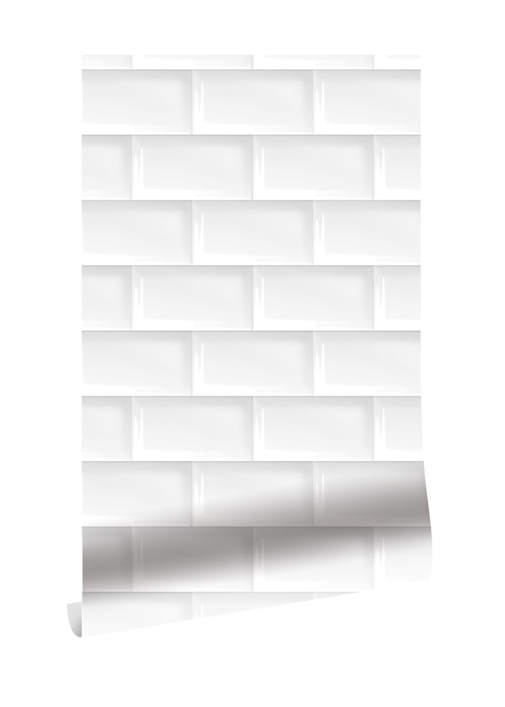 Wallpaper Subway Tiles, 146.1 x 280 cm