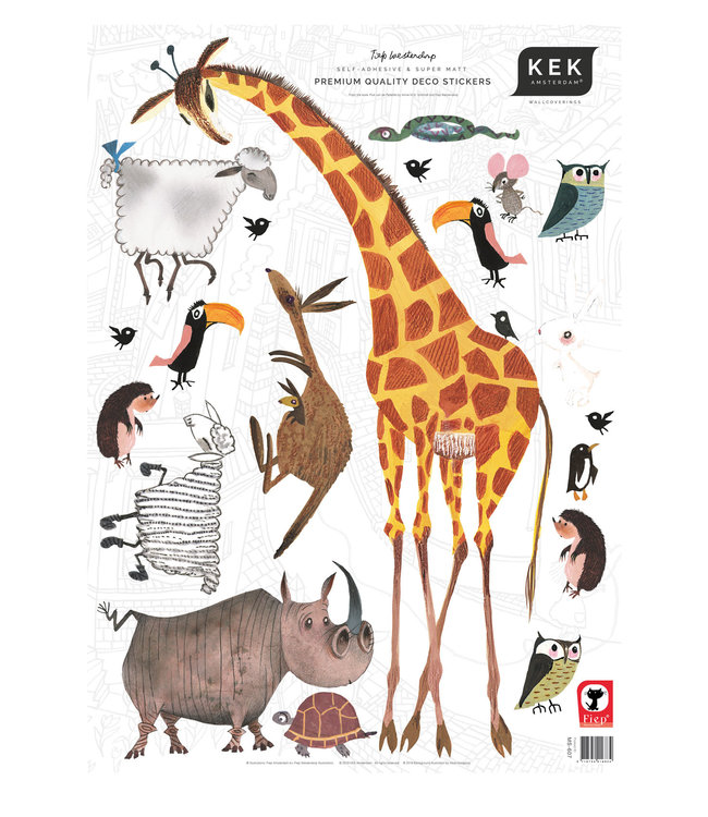 Fiep Westendorp wall stickers Animals, 42 x 59 cm