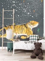 Fotobehang Smiling Tiger