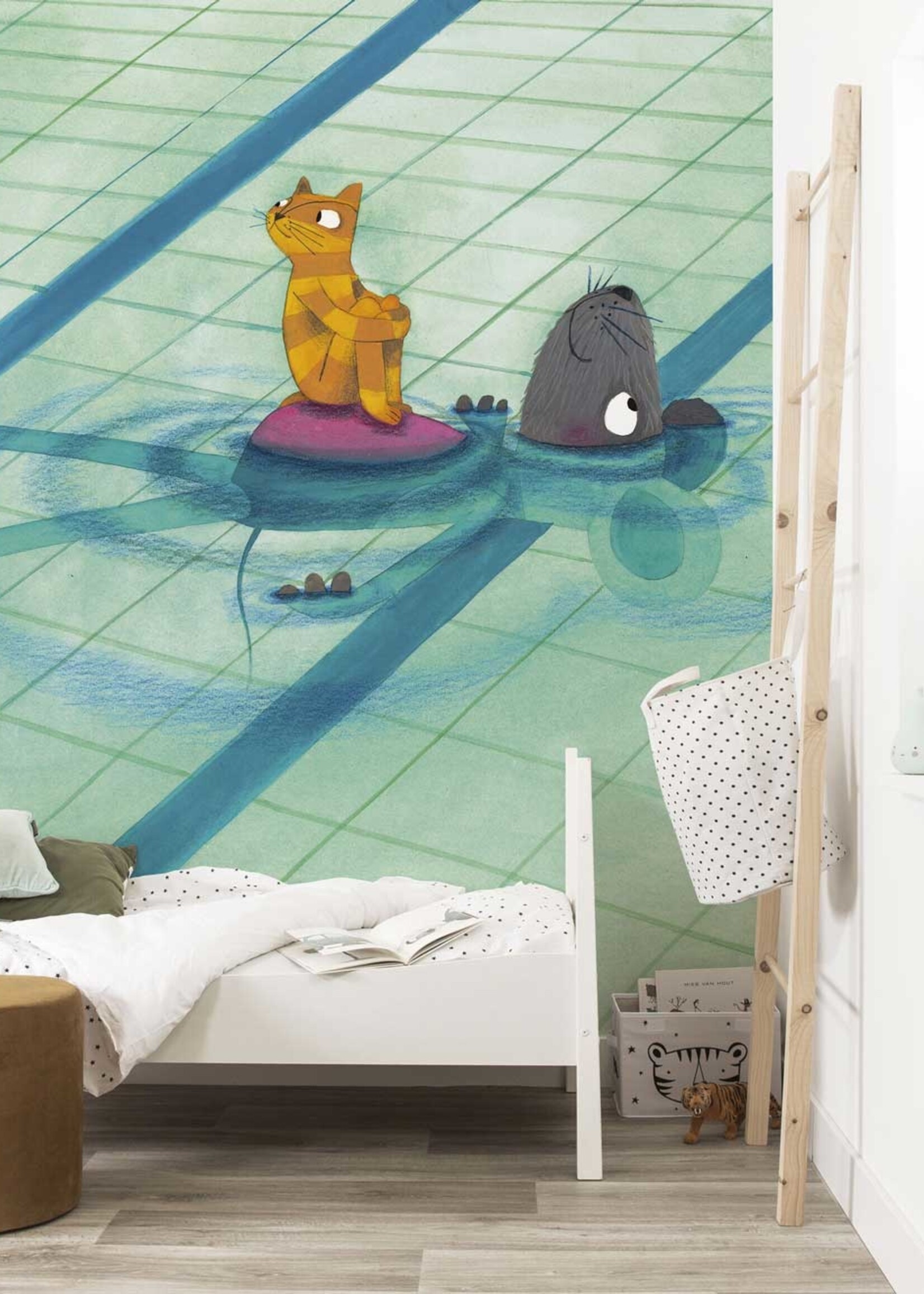 Wall Mural Swimming Lesson