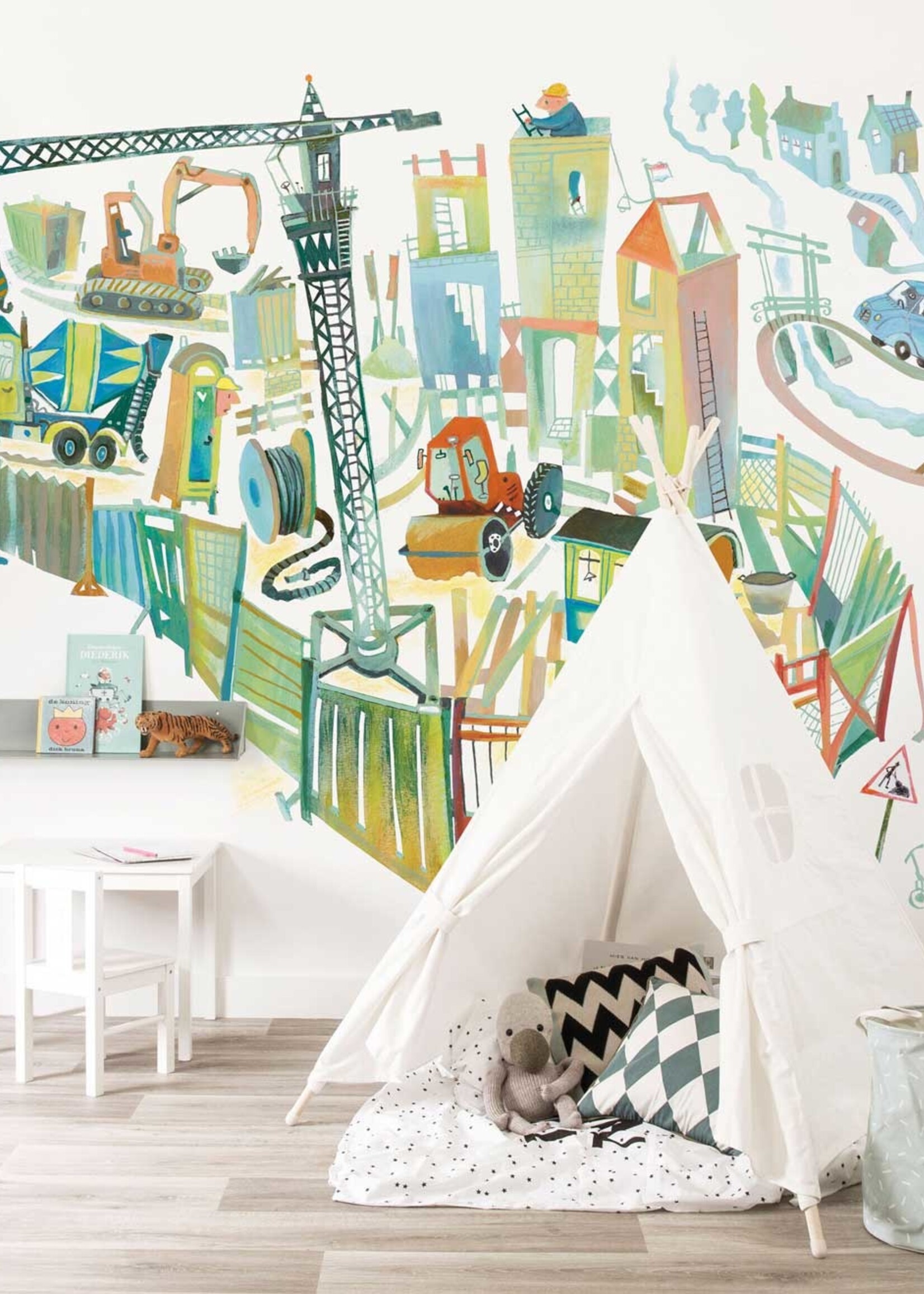 Wall Mural Construction Site