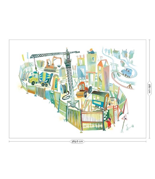 Wall Mural Construction Site