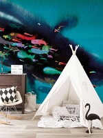 Wall Mural Swimming with Whale
