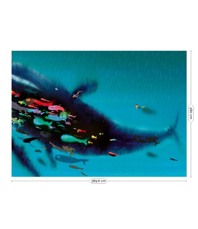 Fototapete Swimming with Whale