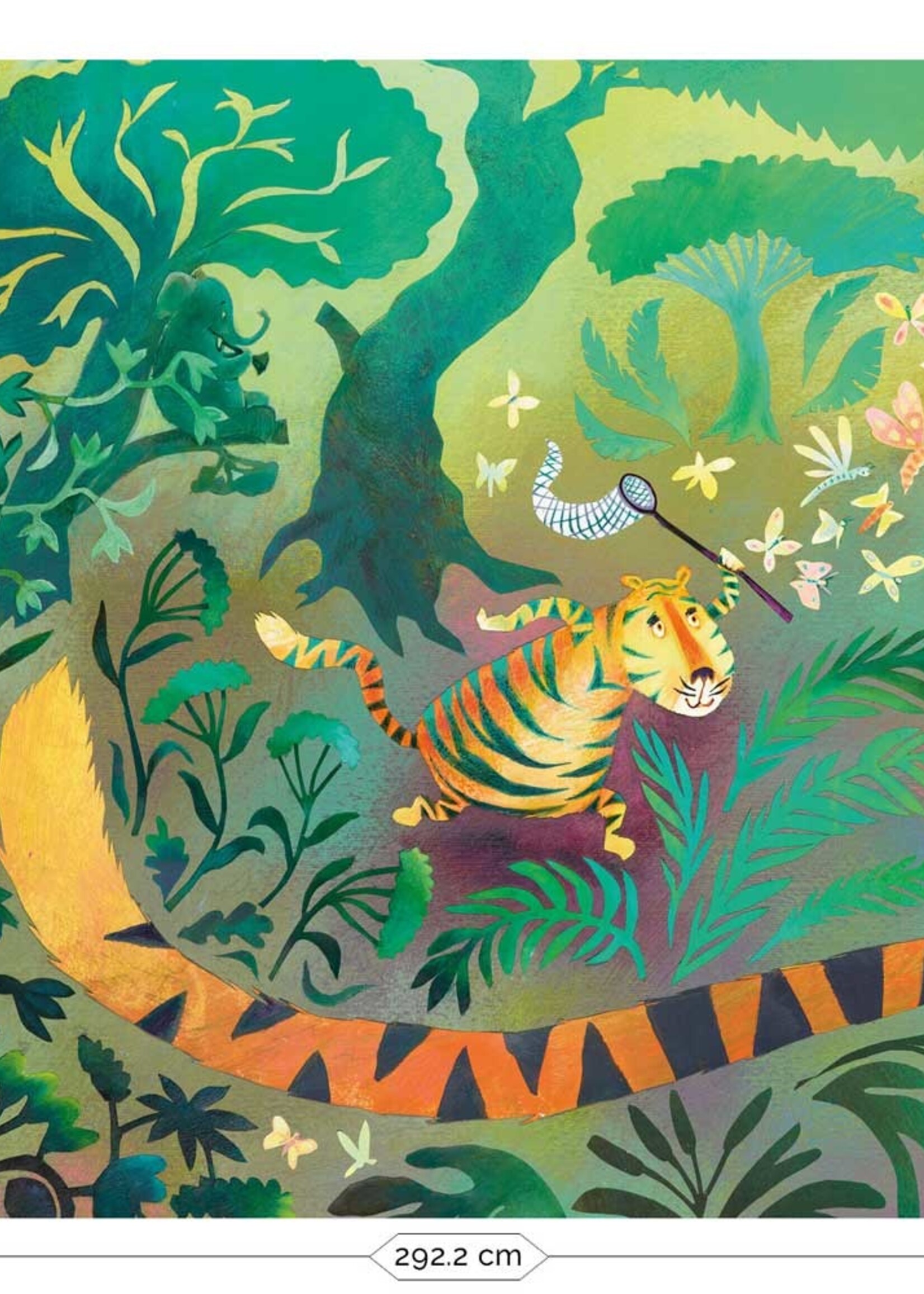 Wall Mural Hunting Tiger