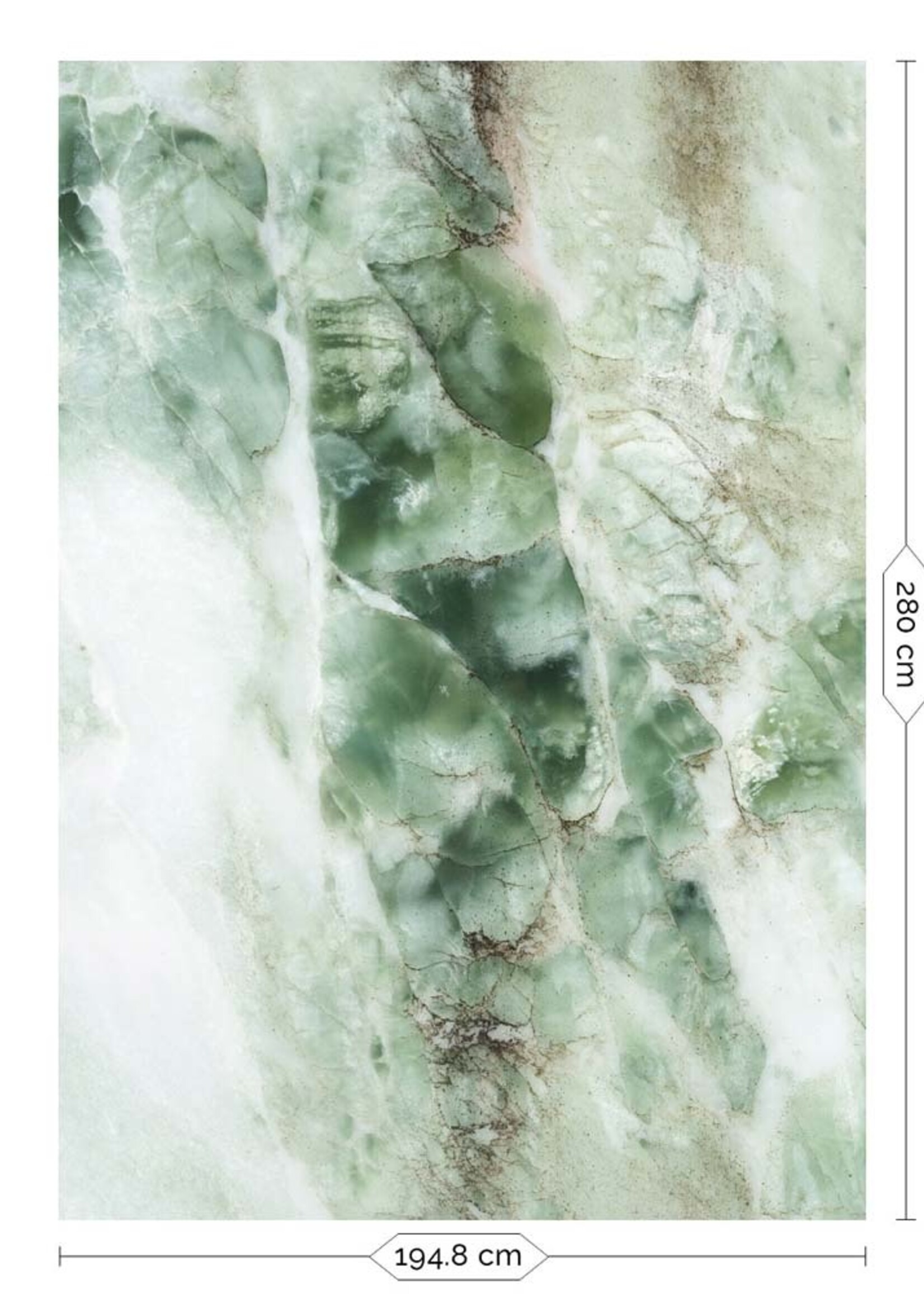 Marmer behang, groen
