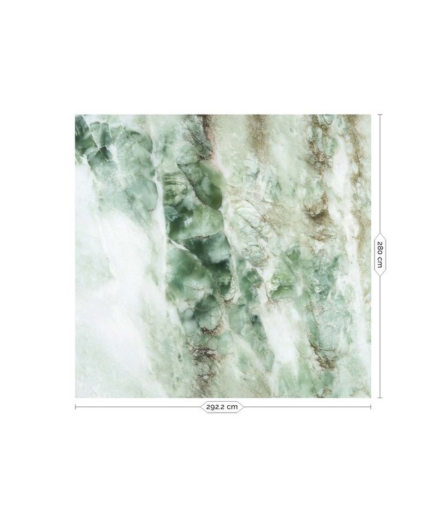 Marmer behang, groen