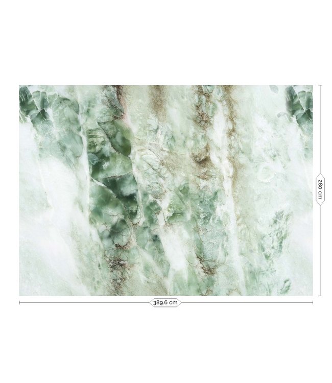 Fotobehang Marble, Groen