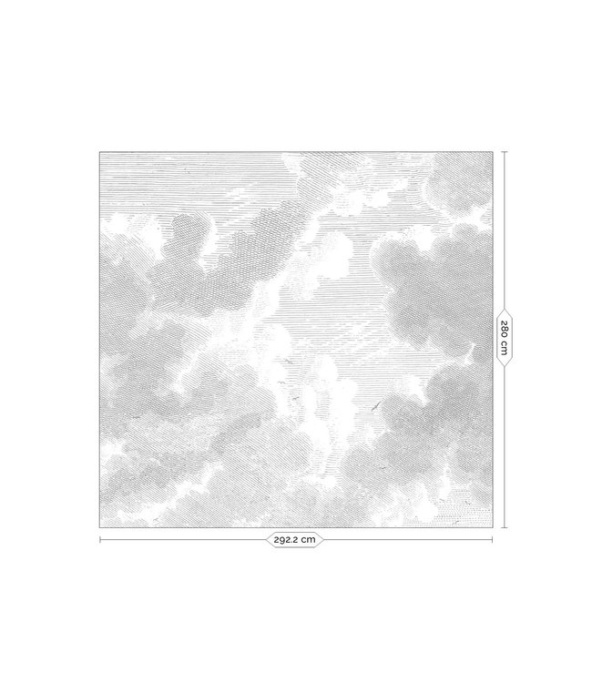 Wolken behang Engraved Clouds