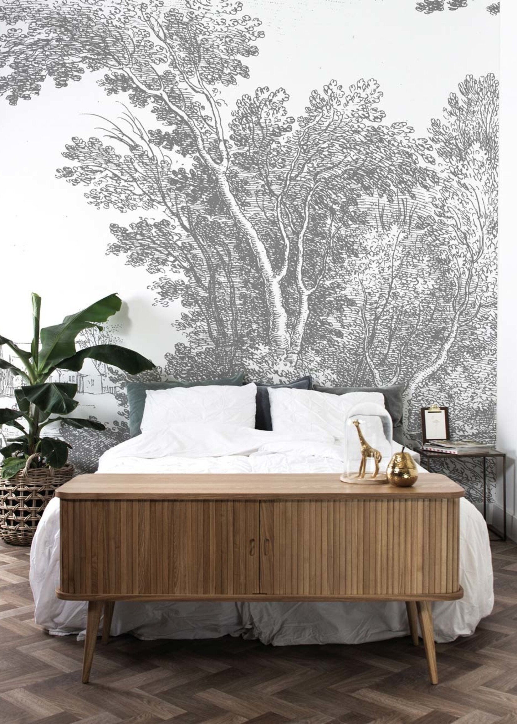 Wall Mural Engraved Landscapes