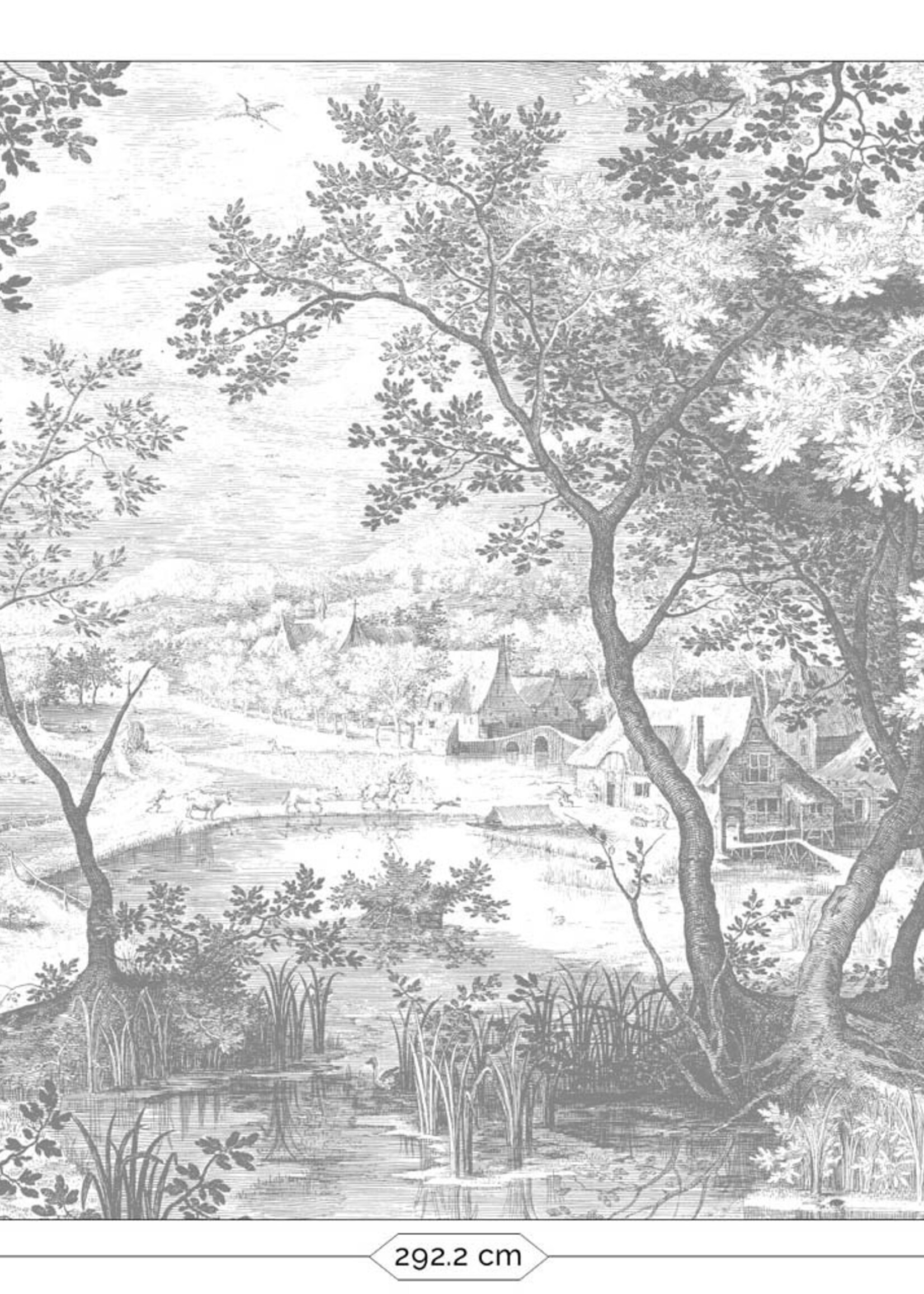 Landschap behang Engraved Landscapes