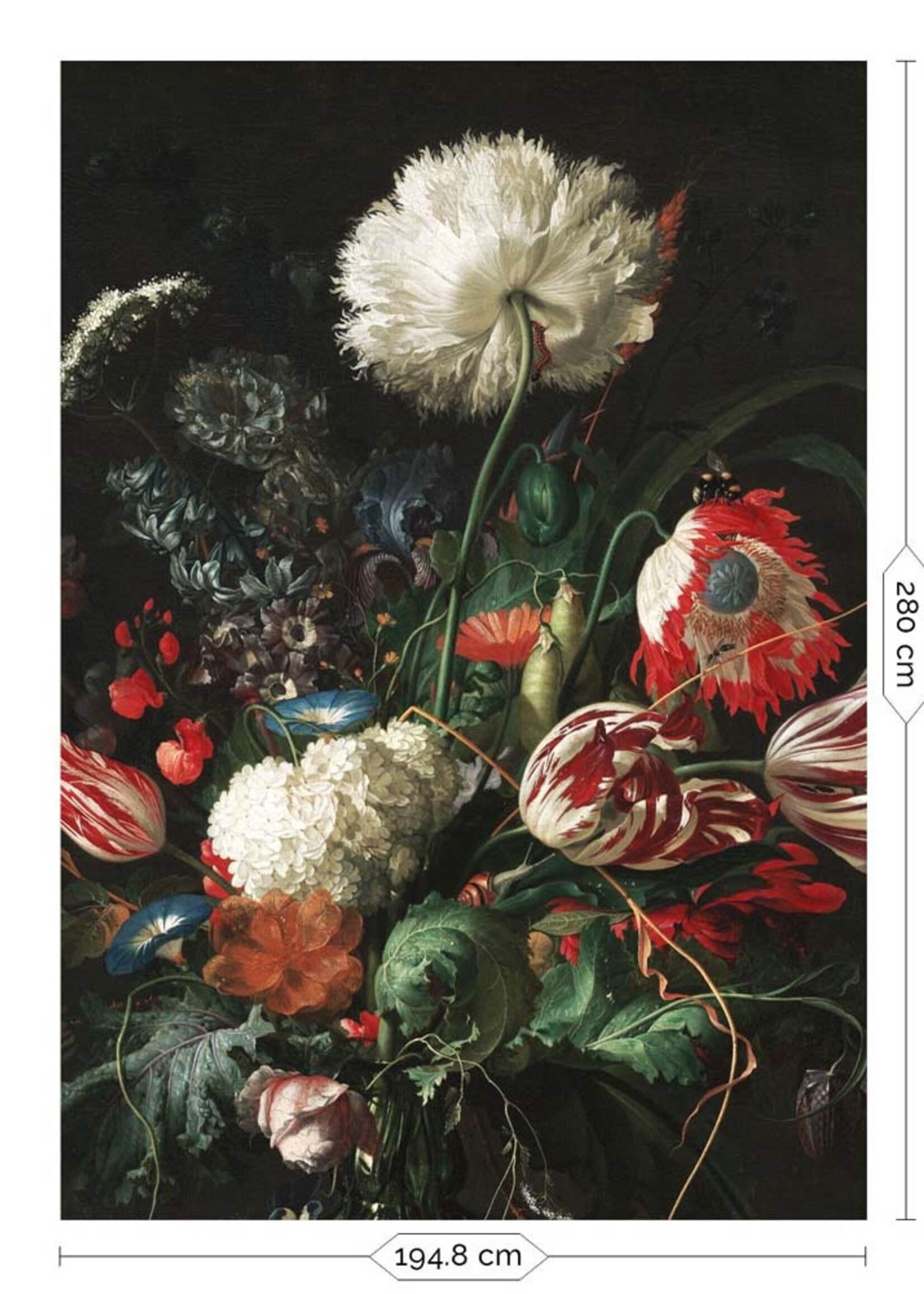 Wall Mural Golden Age Flowers