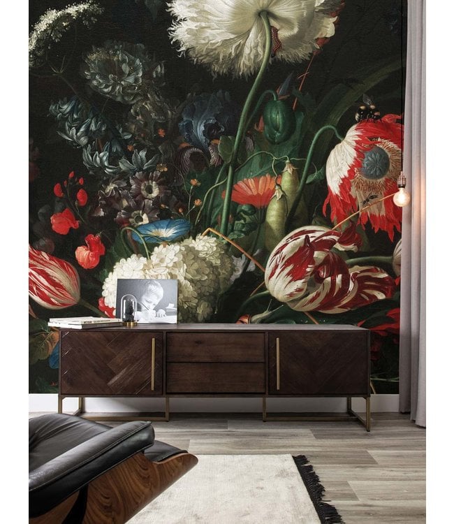 Wandvullend Wall Mural Golden Age Flowers