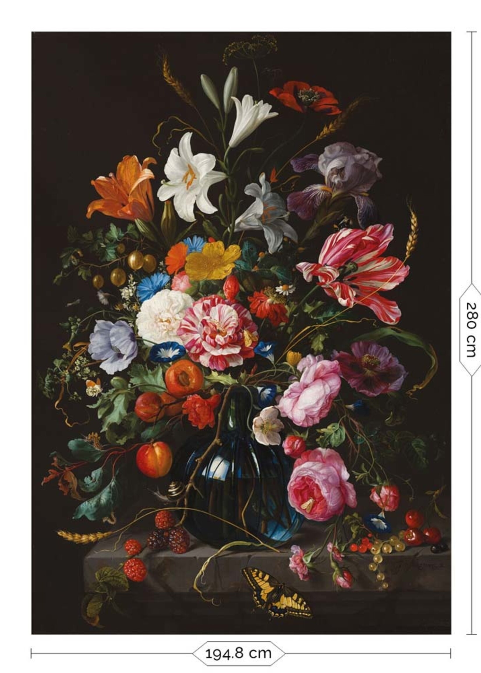 Wall Mural Golden Age Flowers