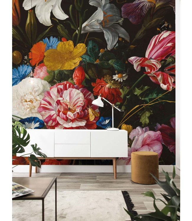 Bloemen behang Golden Age Flowers