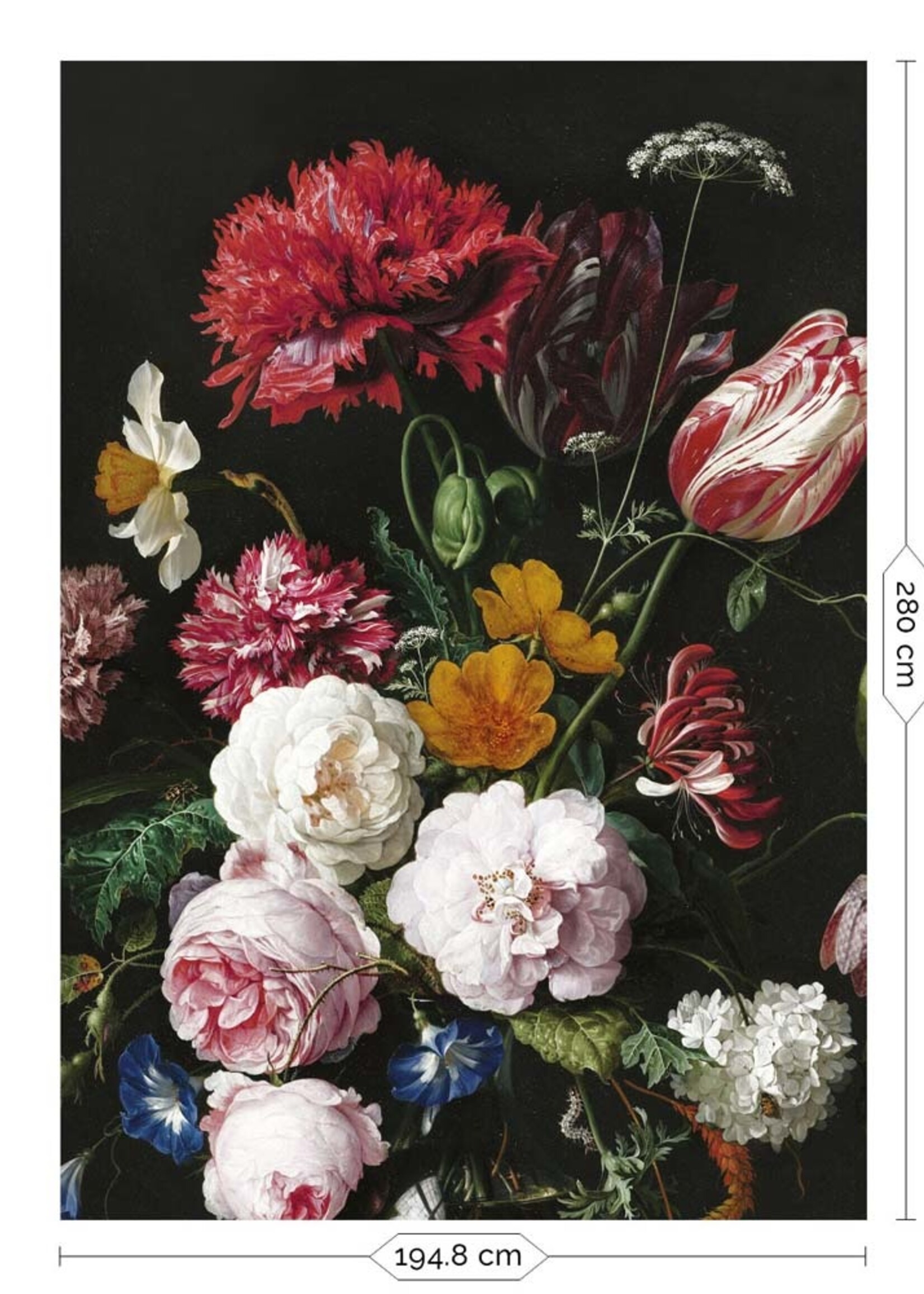 Wall Mural Golden Age Flowers