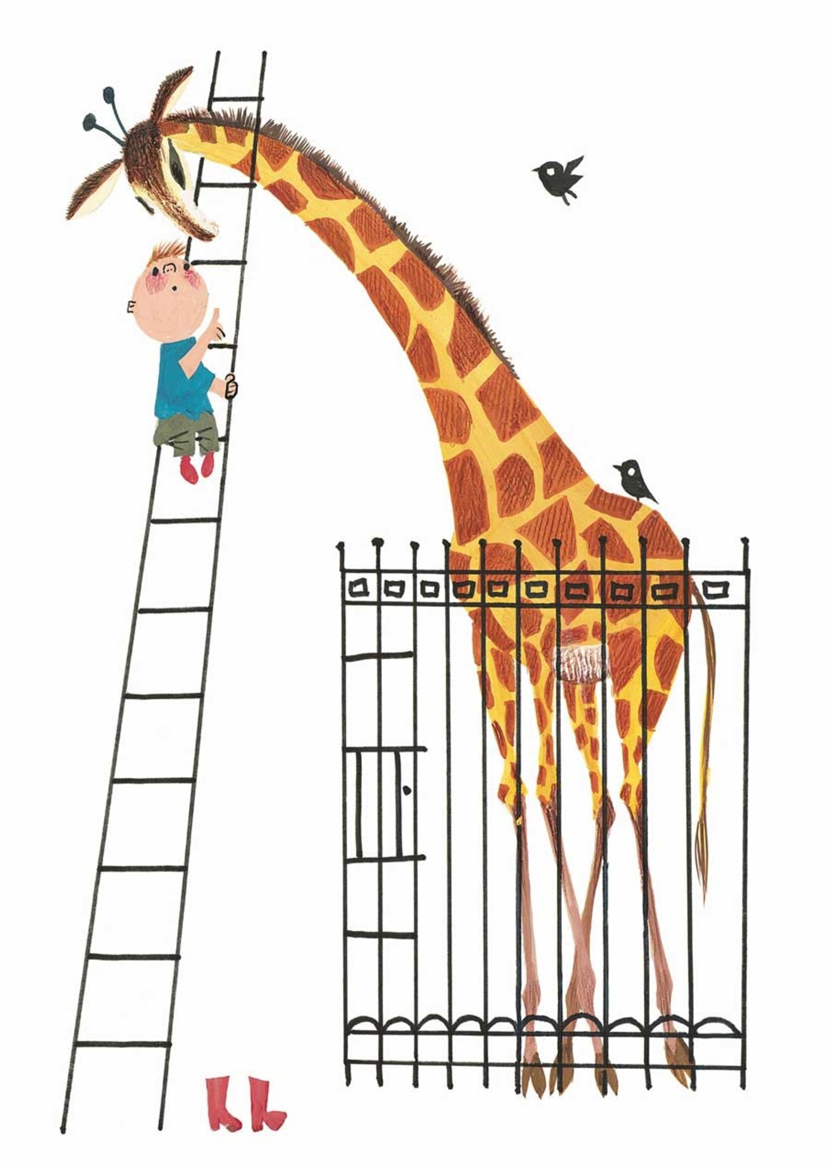 Behangpaneel Giant Giraffe, 142.5 x 180 cm