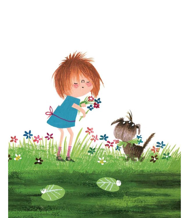 Wallpaper Panel Picking Flowers, 142.5 x 180 cm