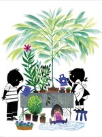Behangpaneel Jip & Janneke, Gardening, 142.5 x 180 cm