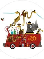 Behangcirkel Firetruck