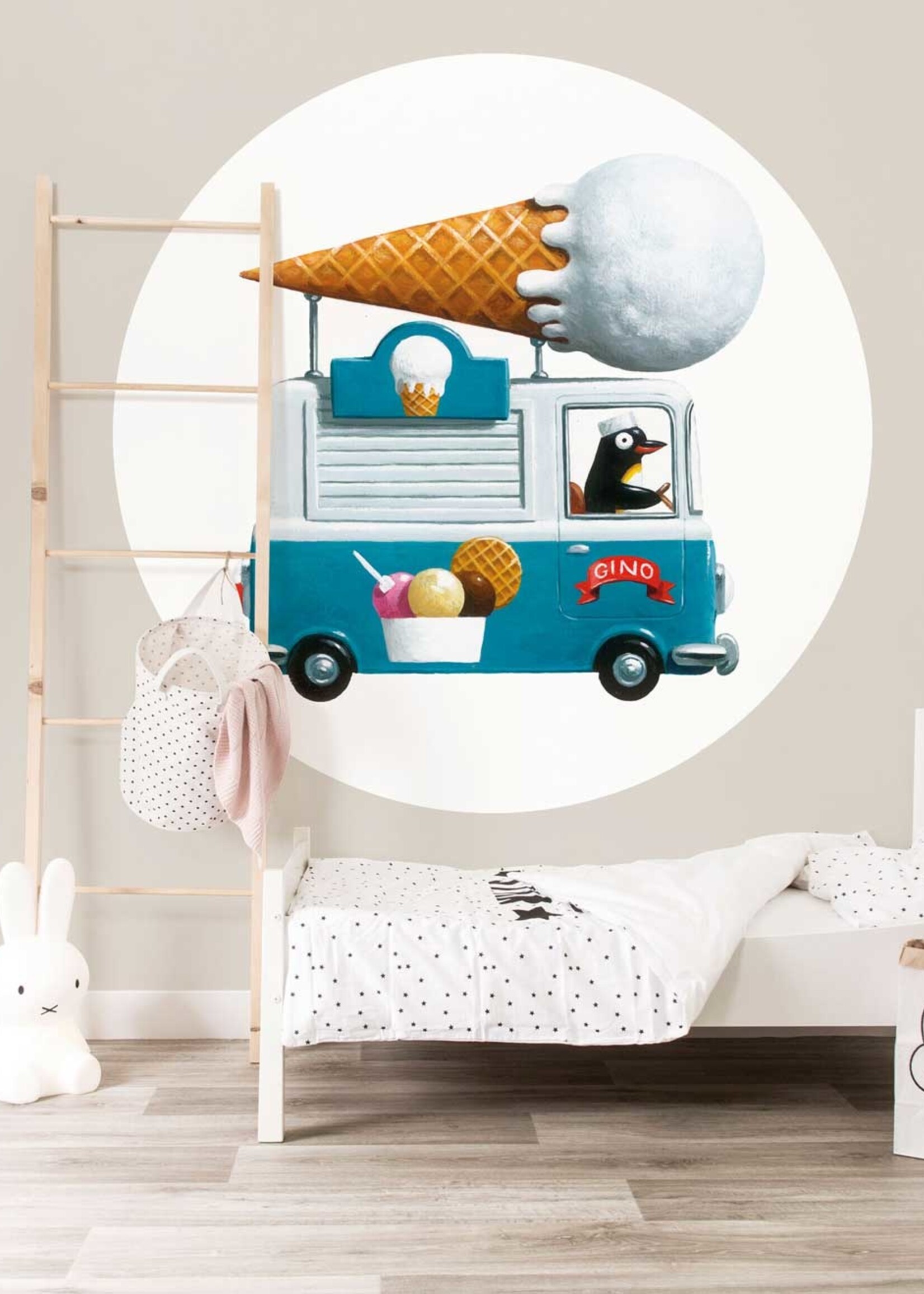 Behangcirkel Icecream Truck