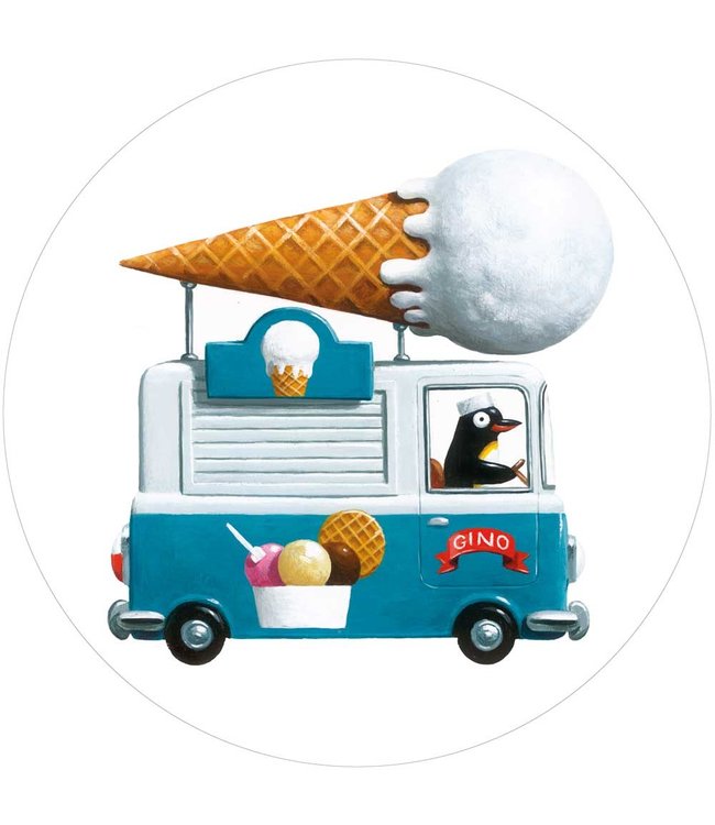 Behangcirkel Icecream Truck