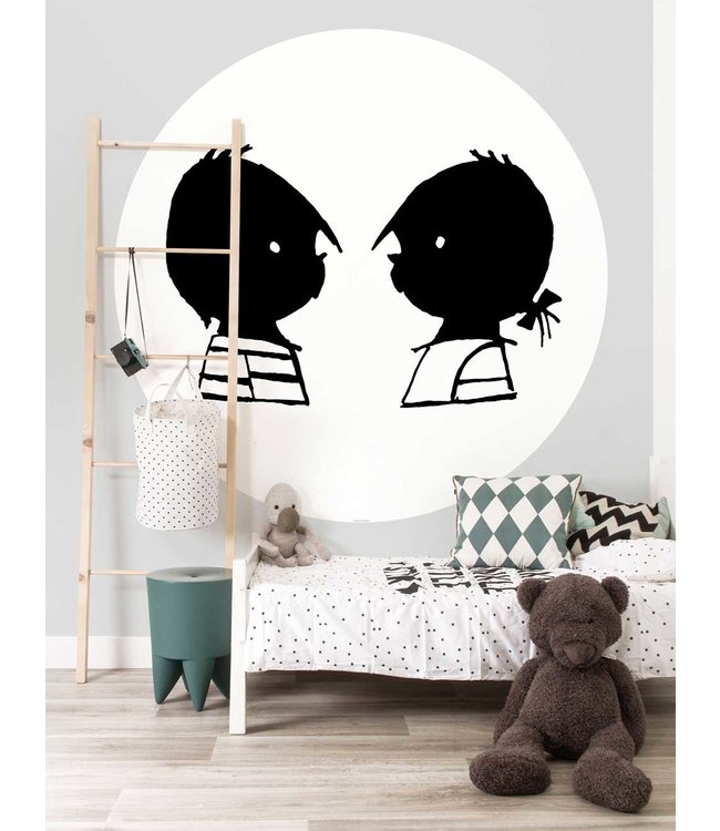 Tapetenpaneel rund Jip & Janneke, Portrait
