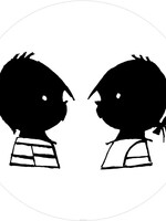 Tapetenpaneel rund Jip & Janneke, Portrait