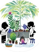 Wallpaper Circle Jip & Janneke, Gardening