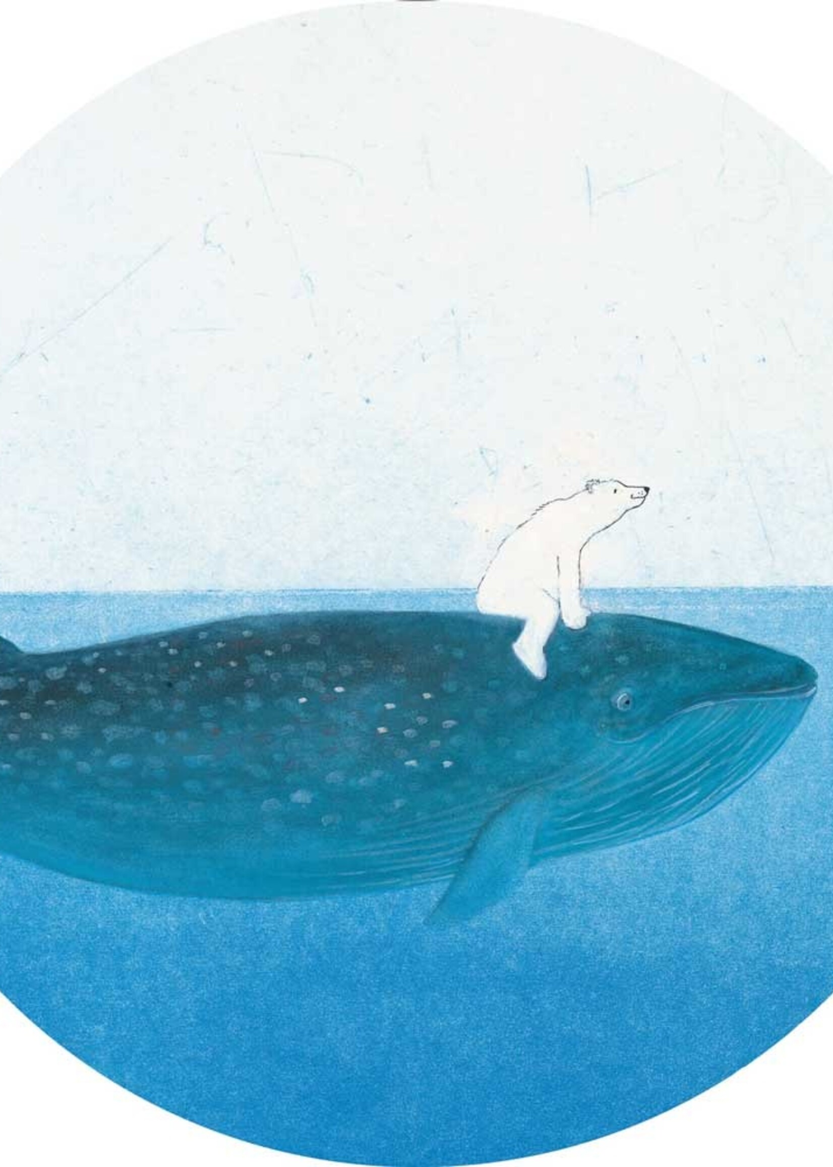 Behangcirkel Riding the Whale